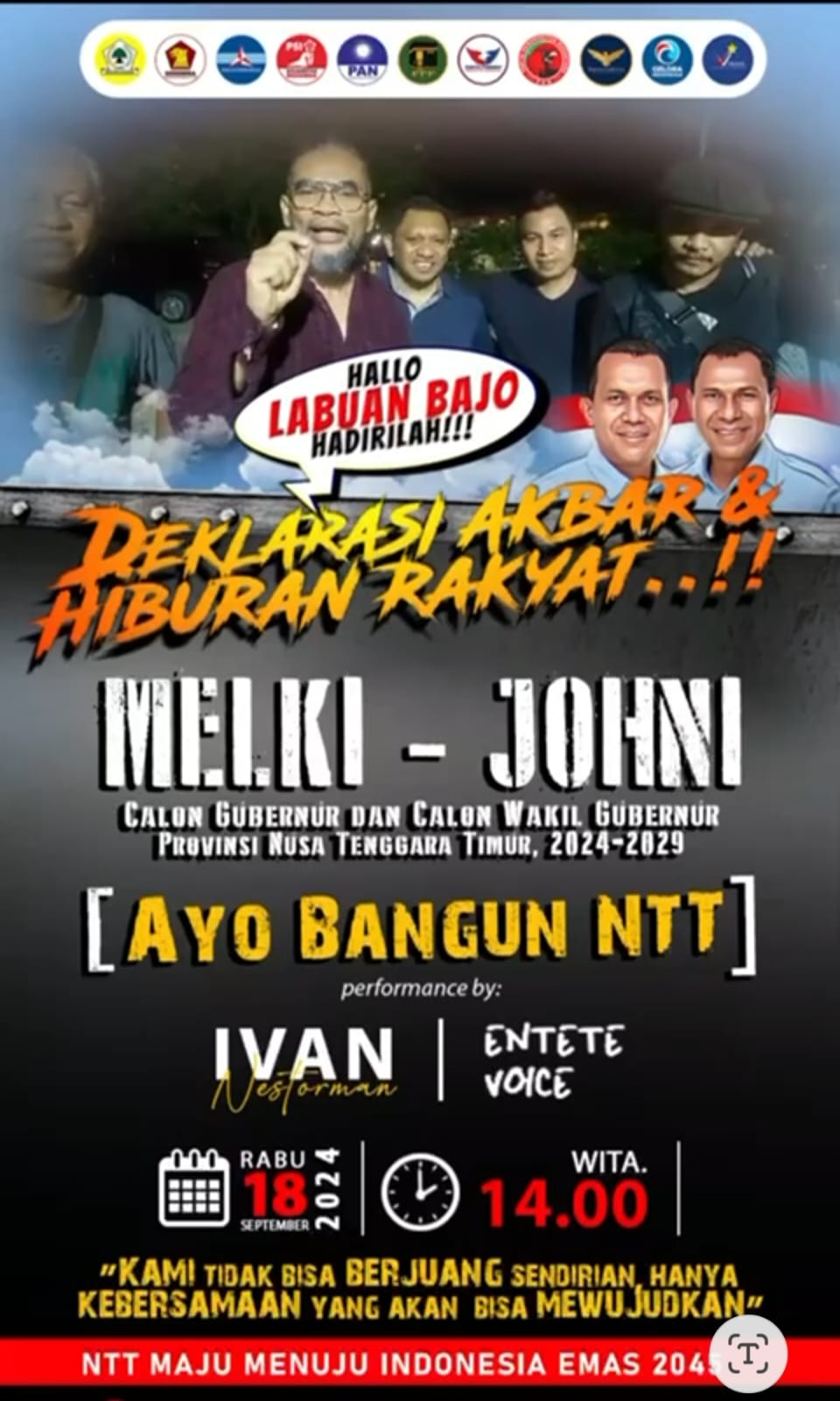 deklarasi Melki-Johni di Labuan Bajo